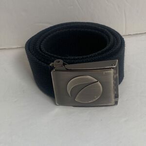 Pepsi Black Woven Canvas Belt Silver Buckle Bottle Opener M/L 49"